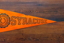 Load image into Gallery viewer, Syracuse University Orange Felt Pennant Vintage Wall Decor
