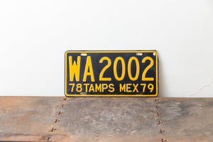 Tamaulipas 1978 License Plate Vintage Mexico Wall Decor - Eagle's Eye Finds