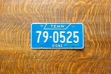 Load image into Gallery viewer, 1974 Tennessee Sign Permit License Plate Vintage Blue Decor
