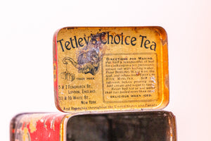 Tetley's Tea Tin Vintage Floral Container