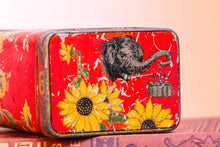 Load image into Gallery viewer, Tetley&#39;s Tea Tin Vintage Floral Container
