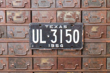 Load image into Gallery viewer, Texas 1964 License Plate Vintage Black and White Wall Decor - Eagle&#39;s Eye Finds
