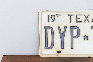 1973 Texas License Plate Pair Vintage Classic Car YOM DYP-737
