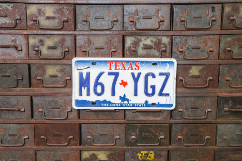 Texas 2001 License Plate Vintage TX Wall Decor M67-YGZ - Eagle's Eye Finds