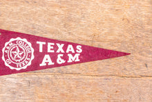 Load image into Gallery viewer, Texas A&amp;M University Mini Felt Pennant Vintage College Decor - Eagle&#39;s Eye Finds
