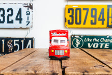Load image into Gallery viewer, Ford Thunderbird Van Lines Truck Vintage Tin Litho Friction Toy Japan - Eagle&#39;s Eye Finds
