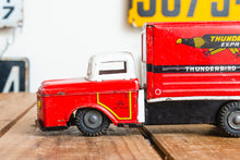 Load image into Gallery viewer, Ford Thunderbird Van Lines Truck Vintage Tin Litho Friction Toy Japan - Eagle&#39;s Eye Finds
