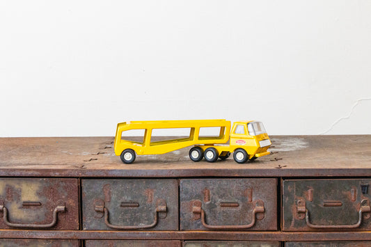 Tonka Car Carrier Vintage 1970s Yellow Children's Toy - Eagle's Eye Finds