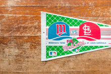 Load image into Gallery viewer, 1987 World Series Baseball Pennant Twins Cardinals MLB Felt Sports Decor
