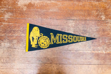 Load image into Gallery viewer, University of Missouri Mizzou Tigers Felt Pennant Vintage Wall Decor - Eagle&#39;s Eye Finds
