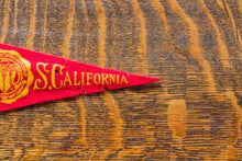 Load image into Gallery viewer, USC Mini Felt Pennant Vintage University of Southern California
