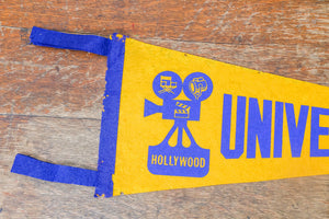 Universal Studios Theme Park Felt Pennant Vintage Hollywood CA Decor