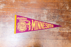 University of Minnesota Felt Pennant Vintage College Sports Fan Decor - Eagle's Eye Finds