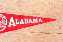 Load image into Gallery viewer, University of Alabama Mini Felt Pennant Vintage Wall Decor - Eagle&#39;s Eye Finds

