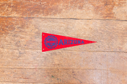 University of Arizona Mini Felt Pennant Vintage College Decor - Eagle's Eye Finds