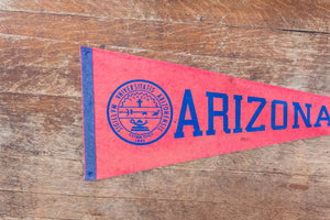University of Arizona Large Felt Pennant Vintage College Decor