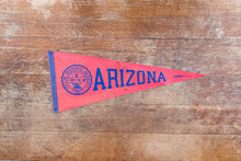 Load image into Gallery viewer, University of Arizona Large Felt Pennant Vintage College Decor
