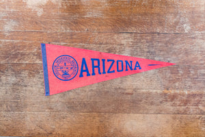 University of Arizona Large Felt Pennant Vintage College Decor