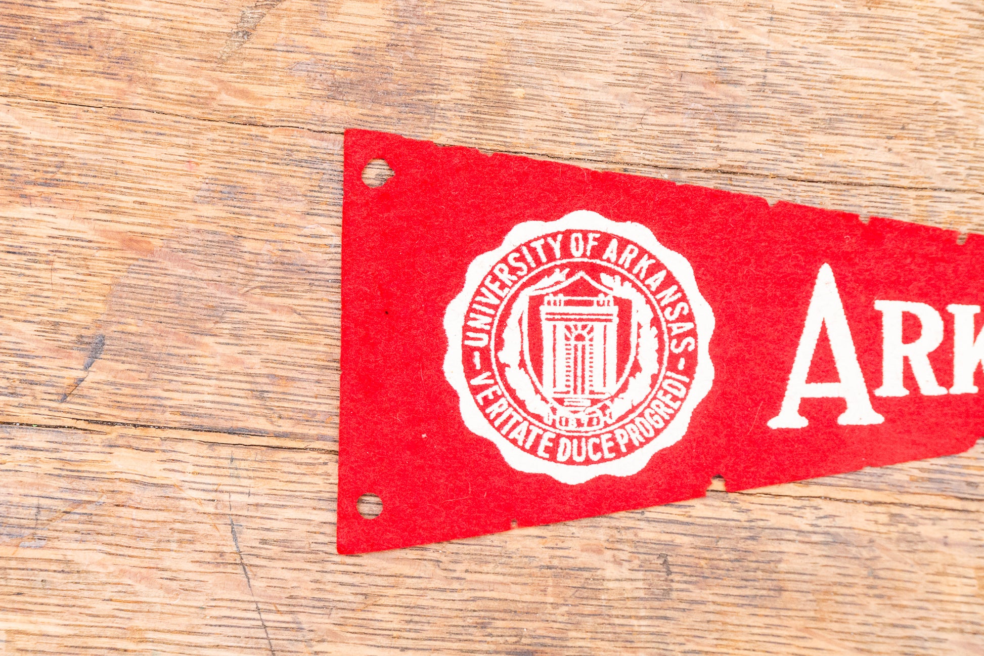 University of Arkansas Mini Felt Pennant Vintage Wall Decor - Eagle's Eye Finds