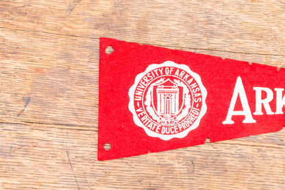 University of Arkansas Mini Felt Pennant Vintage Wall Decor - Eagle's Eye Finds
