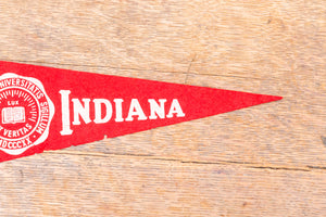 Indiana University Felt Pennant Vintage Mini College Wall Decor - Eagle's Eye Finds
