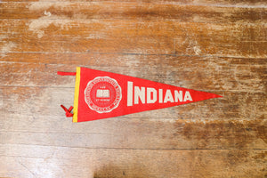 Indiana University Retro Felt Pennant Vintage Wall Decor