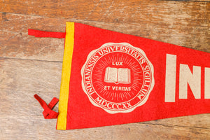 Indiana University Retro Felt Pennant Vintage Wall Decor