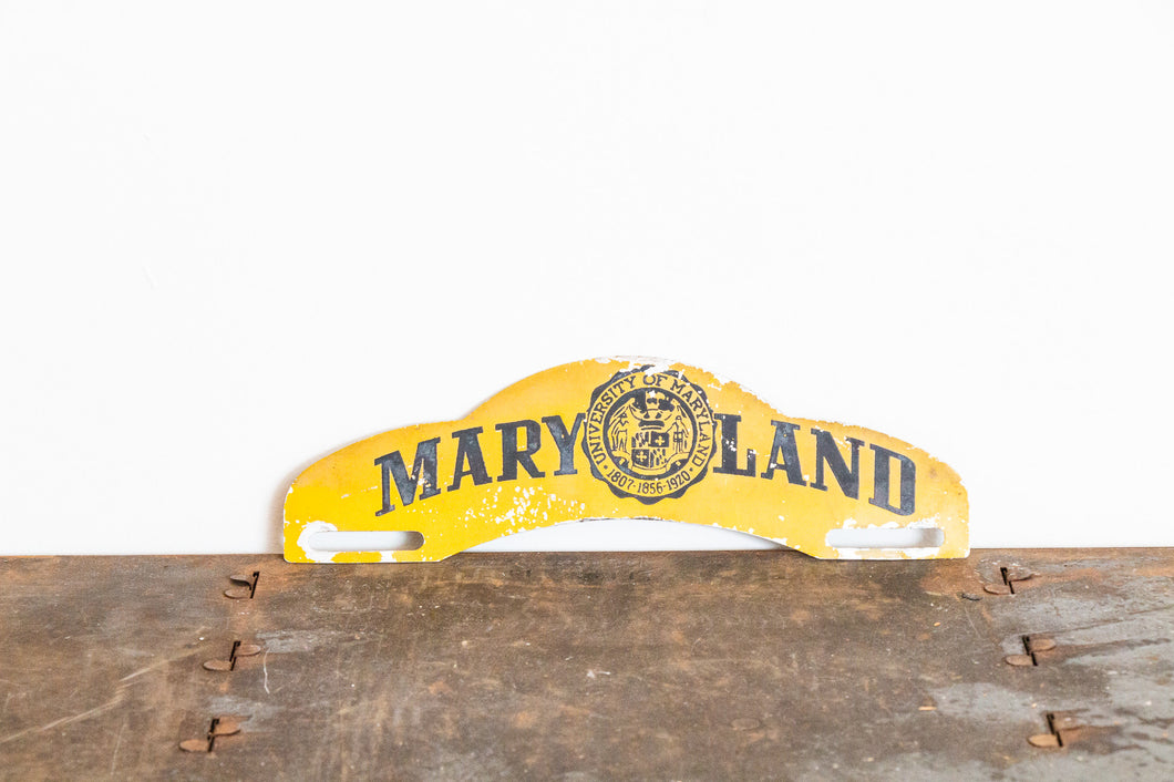 University of Maryland License Plate Topper Vintage