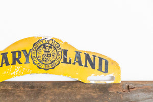 University of Maryland License Plate Topper Vintage
