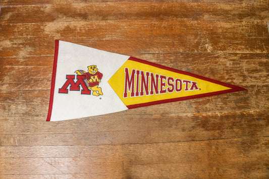 University of Minnesota Gophers Huge Felt Pennant Vintage Grad Decor