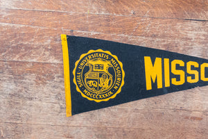 University of Missouri Tigers Felt Pennant Vintage Mizzou Memorabilia