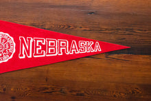 Load image into Gallery viewer, University of Nebraska Felt Pennant Vintage College Grad Decor
