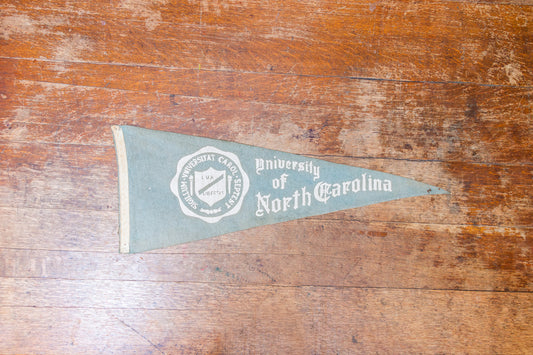 University of North Carolina Felt Pennant Vintage Wall Hanging College Decor Tar Heels - Eagle's Eye Finds
