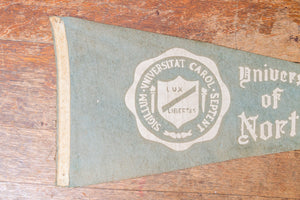 University of North Carolina Felt Pennant Vintage Wall Hanging College Decor Tar Heels - Eagle's Eye Finds