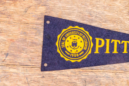 University of Pittsburgh Felt Pennant Vintage College Sports Fan Decor - Eagle's Eye Finds