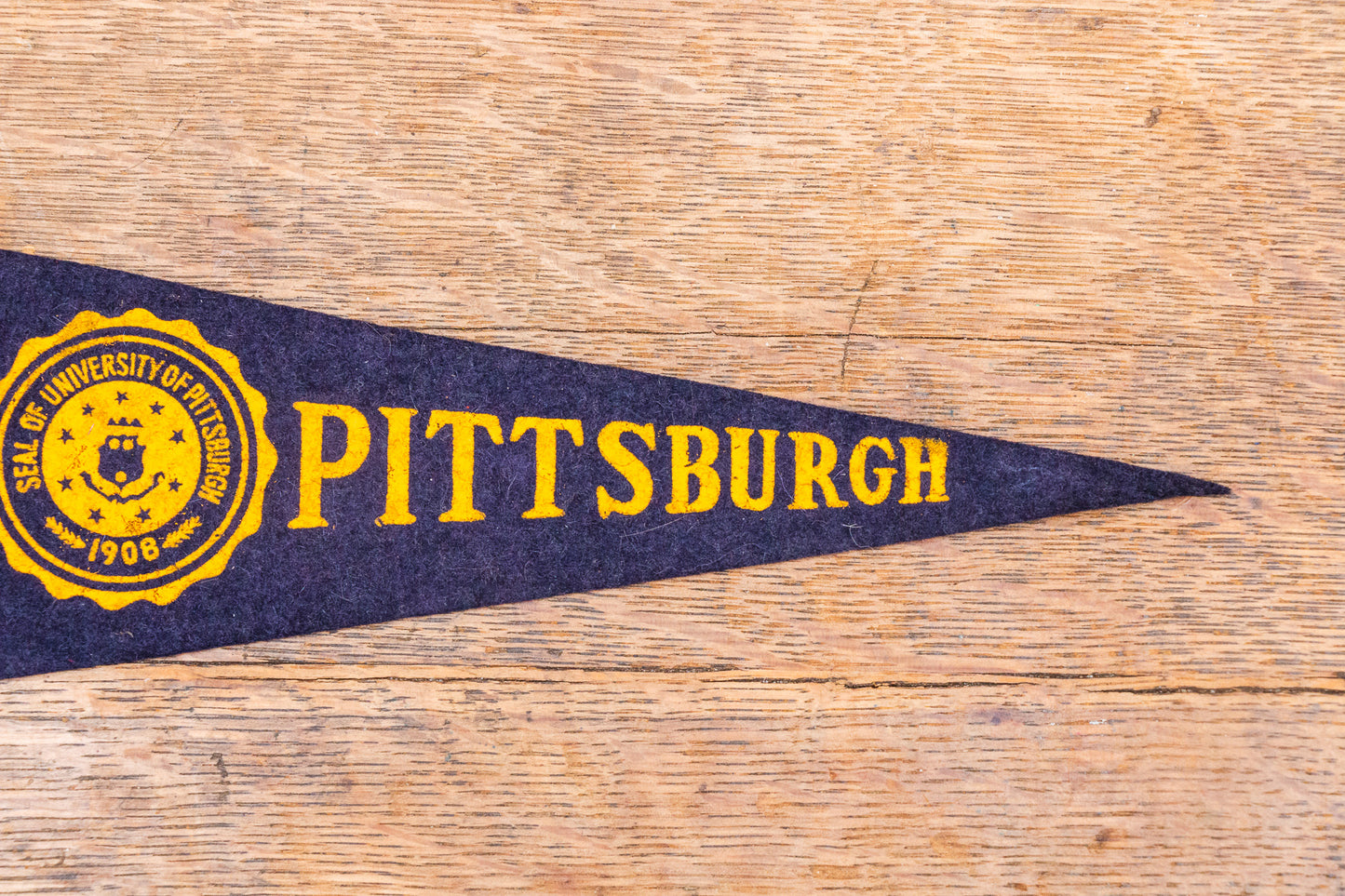 University of Pittsburgh Felt Pennant Vintage College Sports Fan Decor - Eagle's Eye Finds