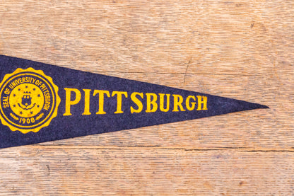 University of Pittsburgh Felt Pennant Vintage College Sports Fan Decor - Eagle's Eye Finds