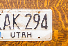 Load image into Gallery viewer, 1976 Utah License Plate Vintage Black and White Wall Decor
