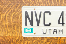 Load image into Gallery viewer, 1981 Utah License Plate Vintage Black and White Wall Decor
