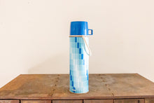 Load image into Gallery viewer, Large Blue King Seeley Thermos Vintage Winter Shelf Decor
