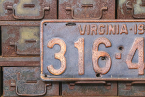 Virginia 1932 License Plate Vintage Rustic Wall Decor 316-423 - Eagle's Eye Finds