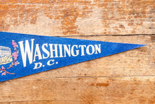 Load image into Gallery viewer, Washington D.C. Blue Felt Pennant Vintage Wall Decor
