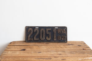West Virginia 1920 License Plate Vintage Black Wall Hanging Decor 22051 - Eagle's Eye Finds