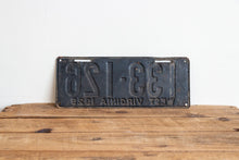 Load image into Gallery viewer, West Virginia 1929 License Plate Vintage Black Wall Hanging Decor 133-126 - Eagle&#39;s Eye Finds
