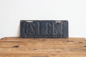 West Virginia 1929 License Plate Vintage Black Wall Hanging Decor 133-126 - Eagle's Eye Finds