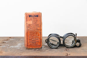 Willson Safety Goggles Vintage Steampunk Industrial Decor with Original Box - Eagle's Eye Finds