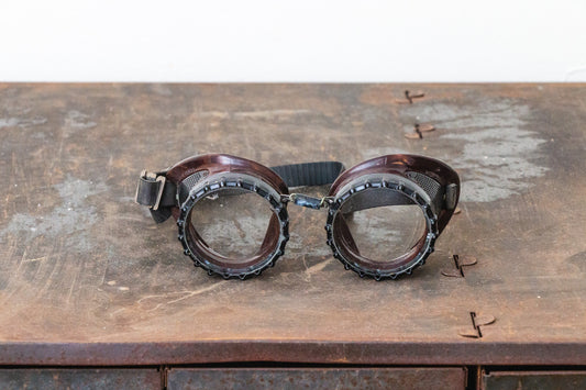 Willson Safety Goggles TAW51 Vintage Steampunk Industrial Decor with Original Box - Eagle's Eye Finds