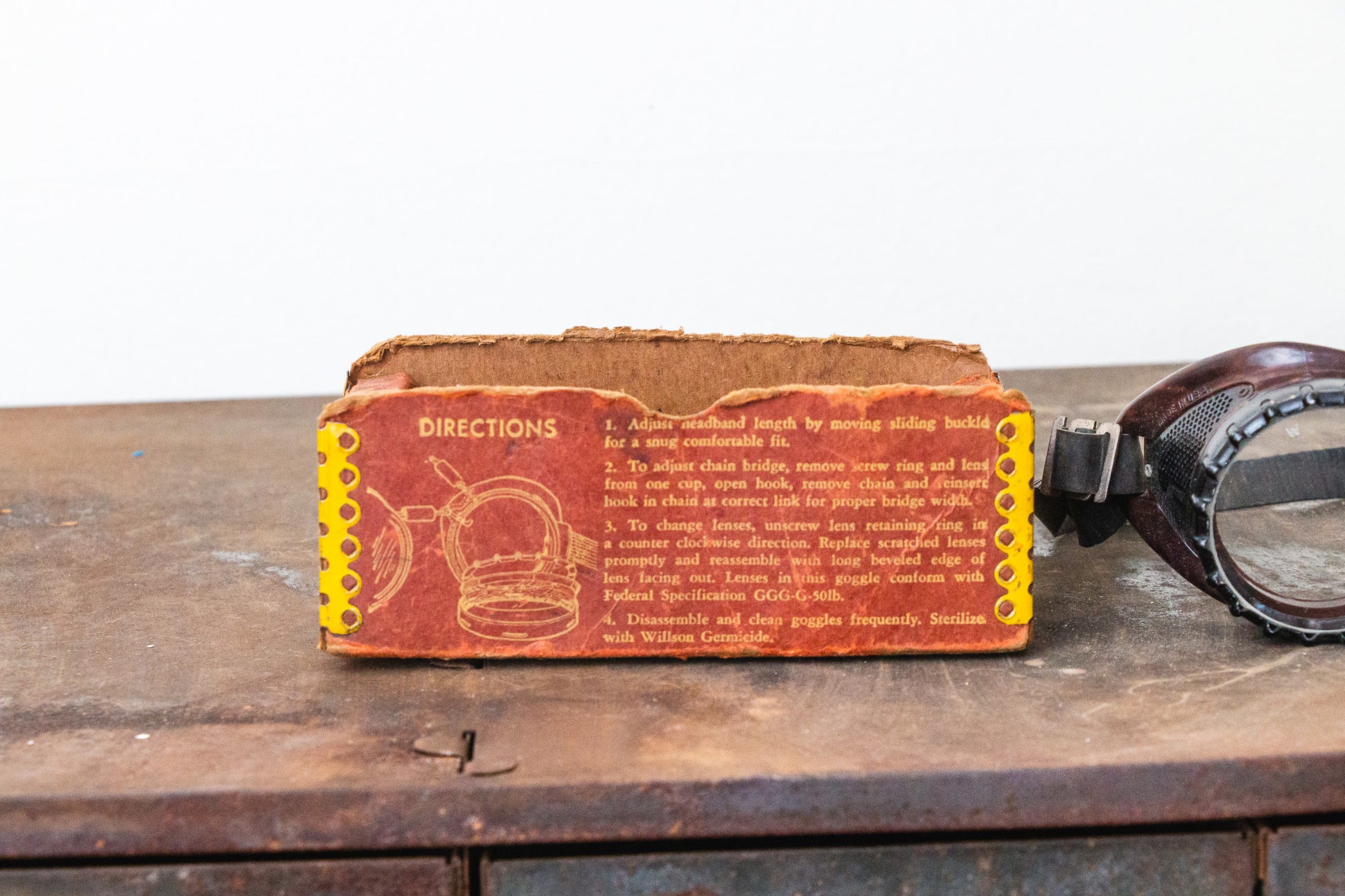 Willson Safety Goggles TAW51 Vintage Steampunk Industrial Decor with Original Box - Eagle's Eye Finds