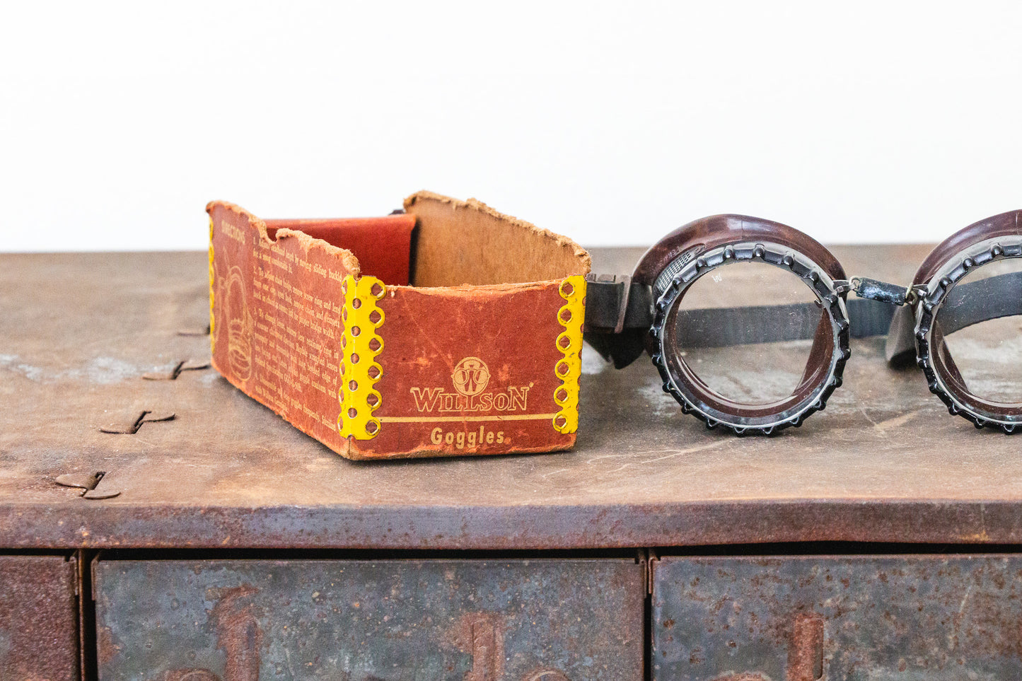 Willson Safety Goggles TAW51 Vintage Steampunk Industrial Decor with Original Box - Eagle's Eye Finds