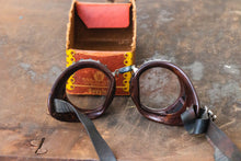 Load image into Gallery viewer, Willson Safety Goggles TAW51 Vintage Steampunk Industrial Decor with Original Box - Eagle&#39;s Eye Finds

